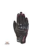 Manusi femei Roadster vara piele/textil Ixon model RS Rise Air LS - Negru/fucshsia (roz) – degete tactile | 3001120151073
