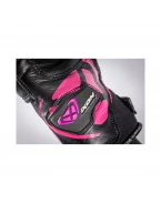 Manusi femei Roadster vara piele/textil Ixon model RS Rise Air LS - Negru/fucshsia (roz) – degete tactile | 3001120151073