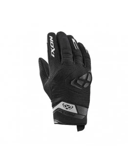 Manusi femei Roadster vara textil/piele Ixon model MIG 2 LS - Negru,alb - degete tactile