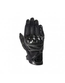 Manusi barbati Roadster vara piele/textil Ixon model RS4 AIR MS - Negru - degete tactile (carbon)