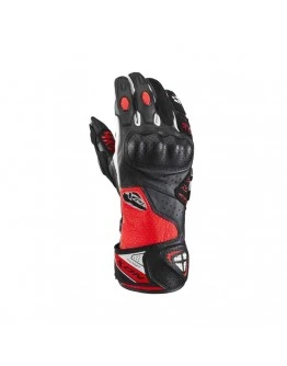 Manusi barbati Racing vara piele Ixon model Thunder Air MS - Negru,Rosu,alb - degete tactile