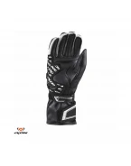 Manusi femei Racing vara piele Ixon model Thund LS - Negru/alb – degete tactile | 3002120261015