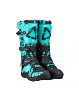 Cizme Leatt Cross 3.5 Boots Fuel - Negru/Albastru