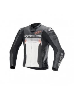 Geaca de piele Alpinestars Missile V2 Ignition - Negru,Alb