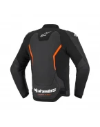 Geacă de piele sport Alpinestars GP Force V2 - Negru/Rosu fluo | 3100226/1030