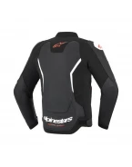 Geacă de piele sport Alpinestars GP Force V2 - Negru/Alb | 3100226/12