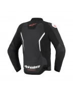 Geacă de piele sport ALPINESTARS GP FORCE V2 AIRFLOW - Negru/Alb | 3100326/12