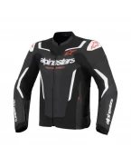 Geacă de piele sport ALPINESTARS GP FORCE V2 AIRFLOW - Negru/Alb | 3100326/12