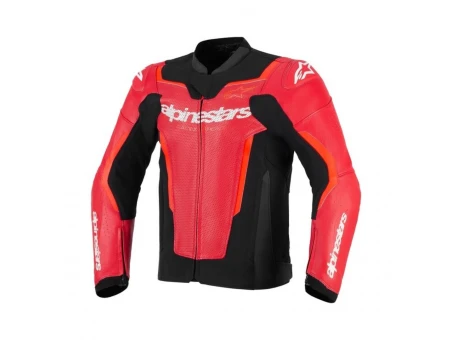 Geacă de piele sport ALPINESTARS GP FORCE V2 AIRFLOW - Rosu/Rosu fluo | 3100326/3155
