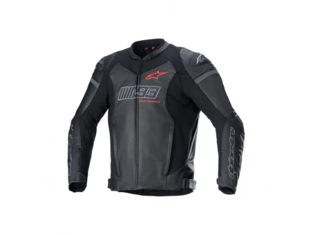 Geaca de piele sport ALPINESTARS MM93 TRACK - Negru/Rosu