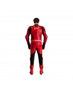 Combinezon piele 1 piesă ALPINESTARS GP PLUS V4 SPRINT - Rosu fluo/Negru | 3150225/3087