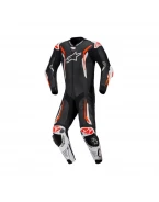 Combinezon de piele 1 piesă Alpinestars GP Tech V5 - Negru/Alb/Rosu fluo | 3150226/1231