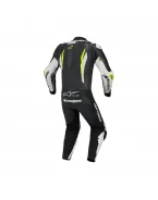 Combinezon de piele 1 piesă Alpinestars GP Tech V5 - Negru/Alb/Galben Fluo | 3150226/125