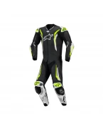 Combinezon de piele 1 piesă Alpinestars GP Tech V5 - Negru/Alb/Galben Fluo | 3150226/125