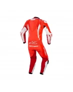 Combinezon de piele 1 piesă Alpinestars GP Tech V5 - Rosu fluo/Alb | 3150226/3310