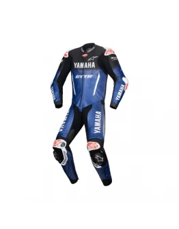 Combinezon de piele 1 piesa ALPINESTARS GP-R7 YAMAHA - Albastru/Negru/Alb