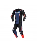 Combinezon de piele 2 piese ALPINESTARS GP FORCE V2 - Negru/Albastru/Rosu fluo | 3160126/1739