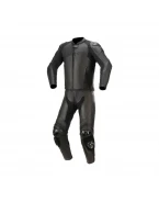 Combinezon de piele 2 piese ALPINESTARS GP PLUS V3 GRAPHITE - Negru