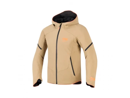 Geacă textil impermeabilă ALPINESTARS AEROSHELL WP - Kaki/Negru//Portocaliu fluo | 3200226/8038