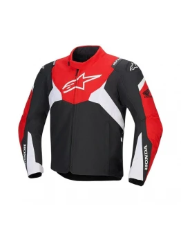 Geacă textil impermeabilă ALPINESTARS HONDA T-JAWS V4 - Negru/Rosu/Alb