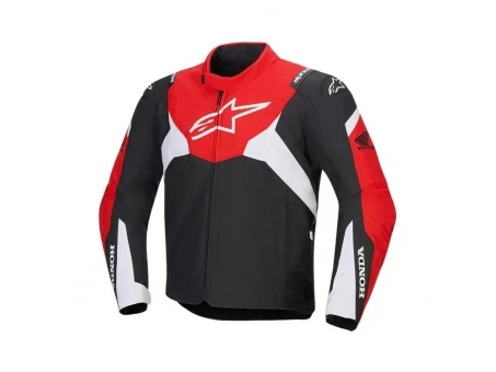 Geacă textil impermeabilă ALPINESTARS HONDA T-JAWS V4 - Negru/Rosu/Alb | 3201925/1342