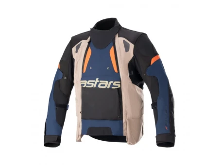 Geacă moto adventure/touring Alpinestars Halo Drystar - Negru/Albastru/Kaki | 3204822/7194