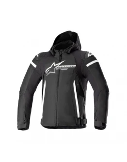 Geaca moto impermeabila Alpinestars Zaca - Negru/Alb