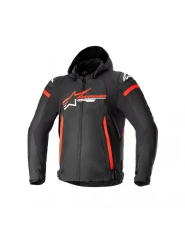 Geaca moto impermeabila Alpinestars Zaca - Negru/Rosu/Alb