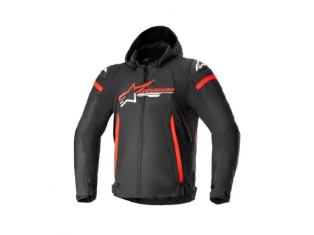 Geaca moto impermeabila Alpinestars Zaca - Negru/Rosu/Alb | 3206423/1342