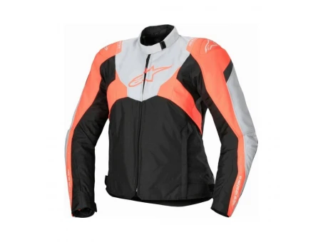 Geacă femei impermeabilă Alpinestars Stella T-Jaws v4 - Negru/Gri/Coral fluo | 3210125/1789