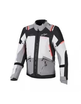 Geacă femei textil impermeabilă Alpinestars Stella Andes Drystar V4 - Gri/Coral fluo