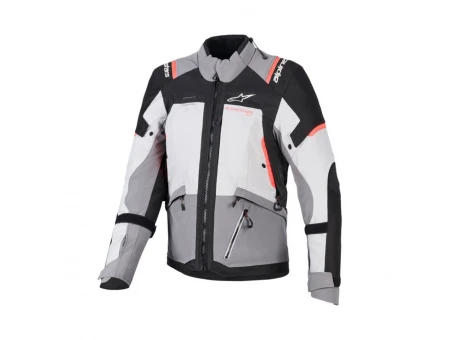 Geacă femei textil impermeabilă Alpinestars Stella Andes Drystar V4 - Gri/Coral fluo | 3210126/9276