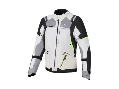 Geacă femei textil impermeabilă Alpinestars Stella Andes Drystar V4 - Gri/Galben fluo | 3210126/9282