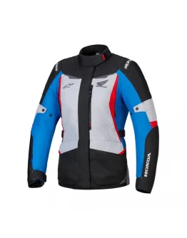 Geaca femei textil impermeabila ALPINESTARS STELLA HONDA ST-1 WP - Negru/Gri/Albastru	
