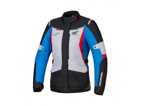 Geaca femei textil impermeabila ALPINESTARS STELLA HONDA ST-1 WP - Negru/Gri/Albastru | 3211125/9191