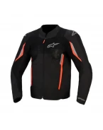 Geaca textil de vara ALPINESTARS AST V3 AIR - Negru/Gri inchis/Rosu fluo | 3300426/1051