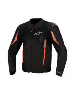 Geaca textil de vara ALPINESTARS AST V3 AIR - Negru/Gri inchis/Rosu fluo