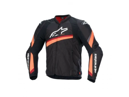 Geaca textil sport/touring Alpinestars T-GP PLUS R V4 - Negru/Rosu fluo