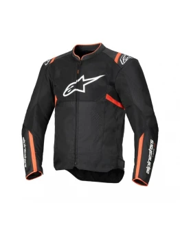 Geacă moto de vară ALPINESTARS T-SPS AIR V2 - Negru/Rosu fluo