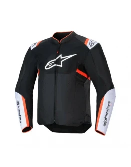 Geacă moto de vară ALPINESTARS T-SPS AIR V2 - Negru/Alb/Rosu fluo
