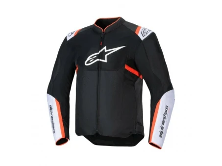 Geacă moto de vară ALPINESTARS T-SPS AIR V2 - Negru/Alb/Rosu fluo | 3301025/1231