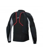 Geacă de vară cu protecții ALPINESTARS TROOP-AIR PRO - Negru/Gri/Rosu | 3301125/1087