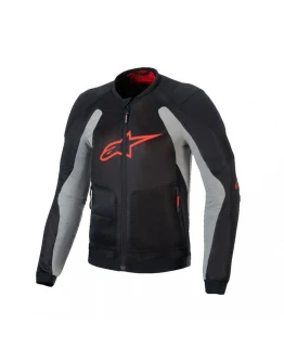 Geacă de vară cu protecții ALPINESTARS TROOP-AIR - Negru/Gri/Rosu