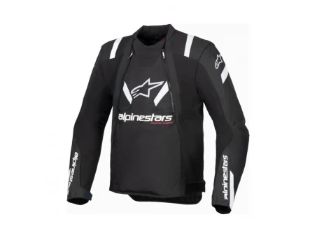 Geacă moto vară ALPINESTARS T-STUNT AIR - Negru/Alb | 3301825/12