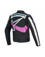 Geaca dama textil urban/vintage ALPINESTARS IDLES - Negru/Alb/Mov | 3310126/1612