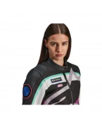 Geaca dama textil urban/vintage ALPINESTARS IDLES - Negru/Alb/Mov | 3310126/1612