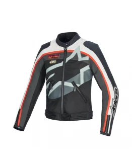 Geaca dama textil urban/vintage ALPINESTARS IDLES - Alb/Rosu/Negru