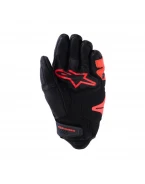 Manusi de piele sport ALPINESTARS SP-R TECH - Negru/Rosu fluo | 3500426/1030
