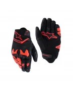 Manusi de piele sport ALPINESTARS SP-R TECH - Negru/Rosu fluo | 3500426/1030