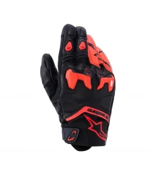 Manusi de piele sport ALPINESTARS SP-R TECH - Negru/Rosu fluo